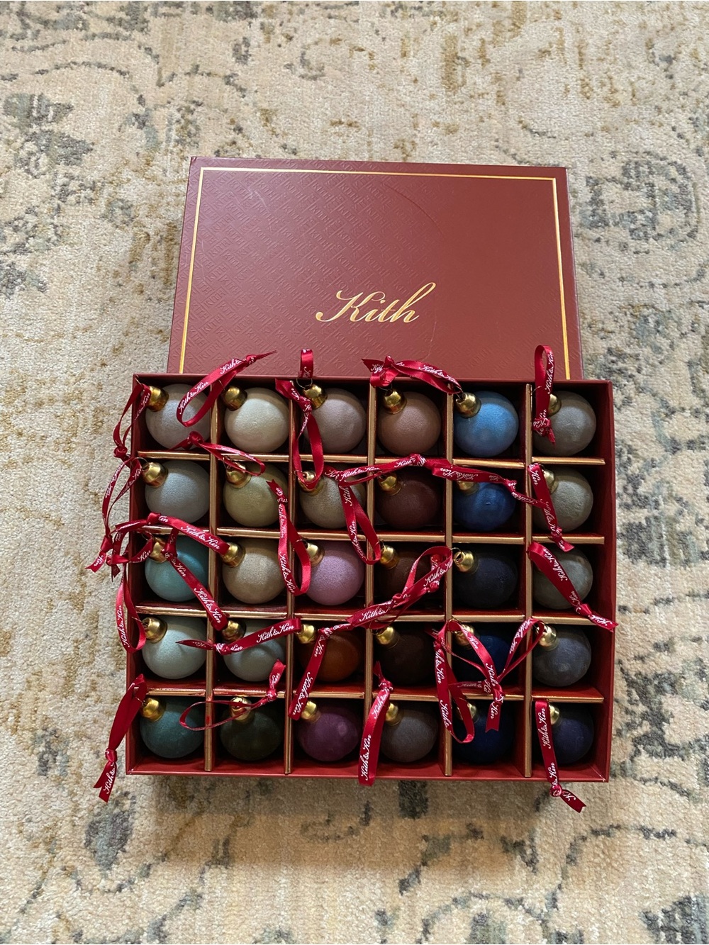 Kith “Kithmas” Velvet ornament set of 30